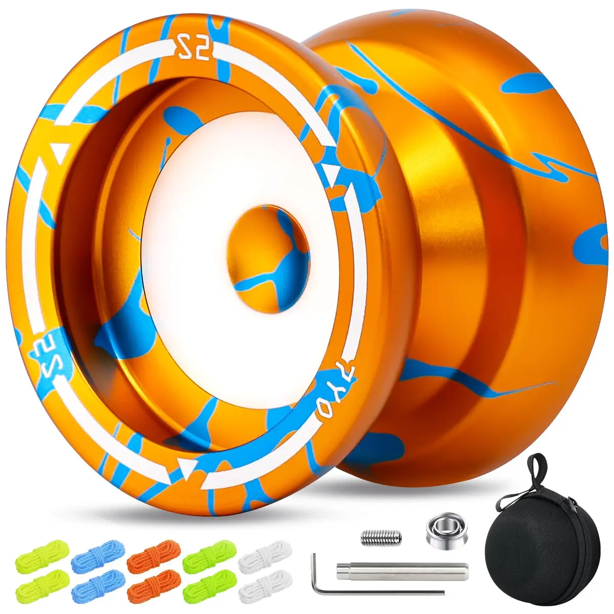 Wabesmanis S2 Dual Function Yoyo for Kids & Adults | Responsive & Unresponsive with Bearing Kits - main product image