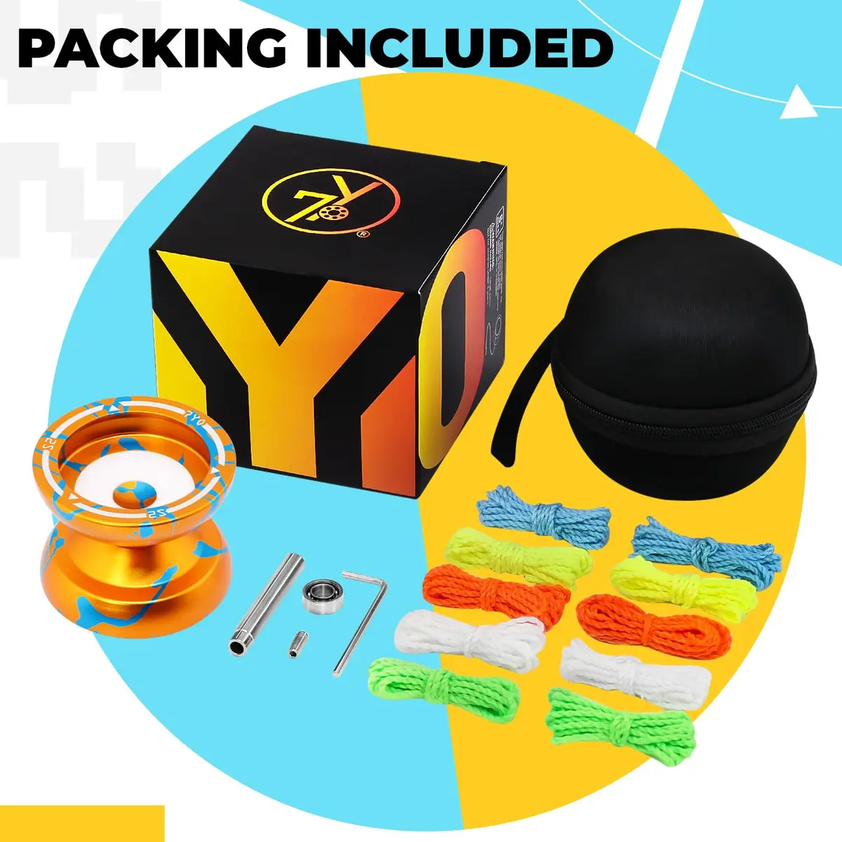 Wabesmanis S2 Dual Function Yoyo for Kids & Adults | Responsive & Unresponsive with Bearing Kits - view 7