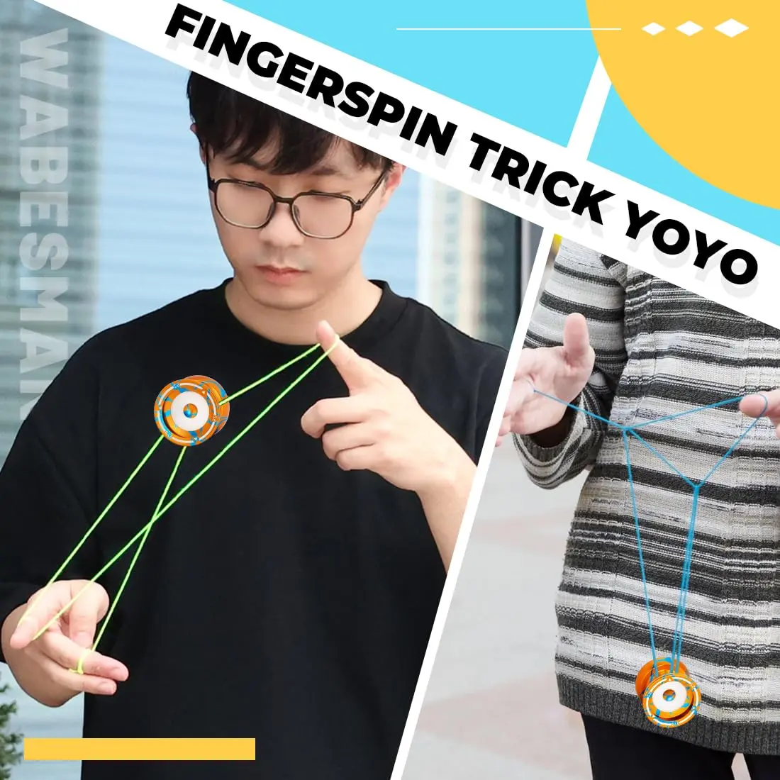 Wabesmanis S2 Dual Function Yoyo for Kids & Adults | Responsive & Unresponsive with Bearing Kits - view 8