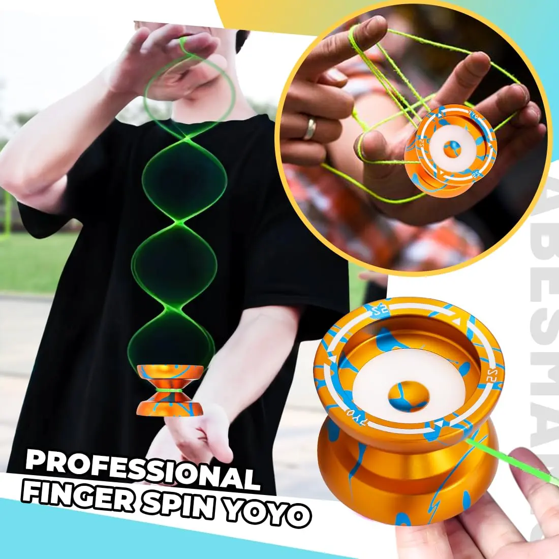 Wabesmanis S2 Dual Function Yoyo for Kids & Adults | Responsive & Unresponsive with Bearing Kits - view 2