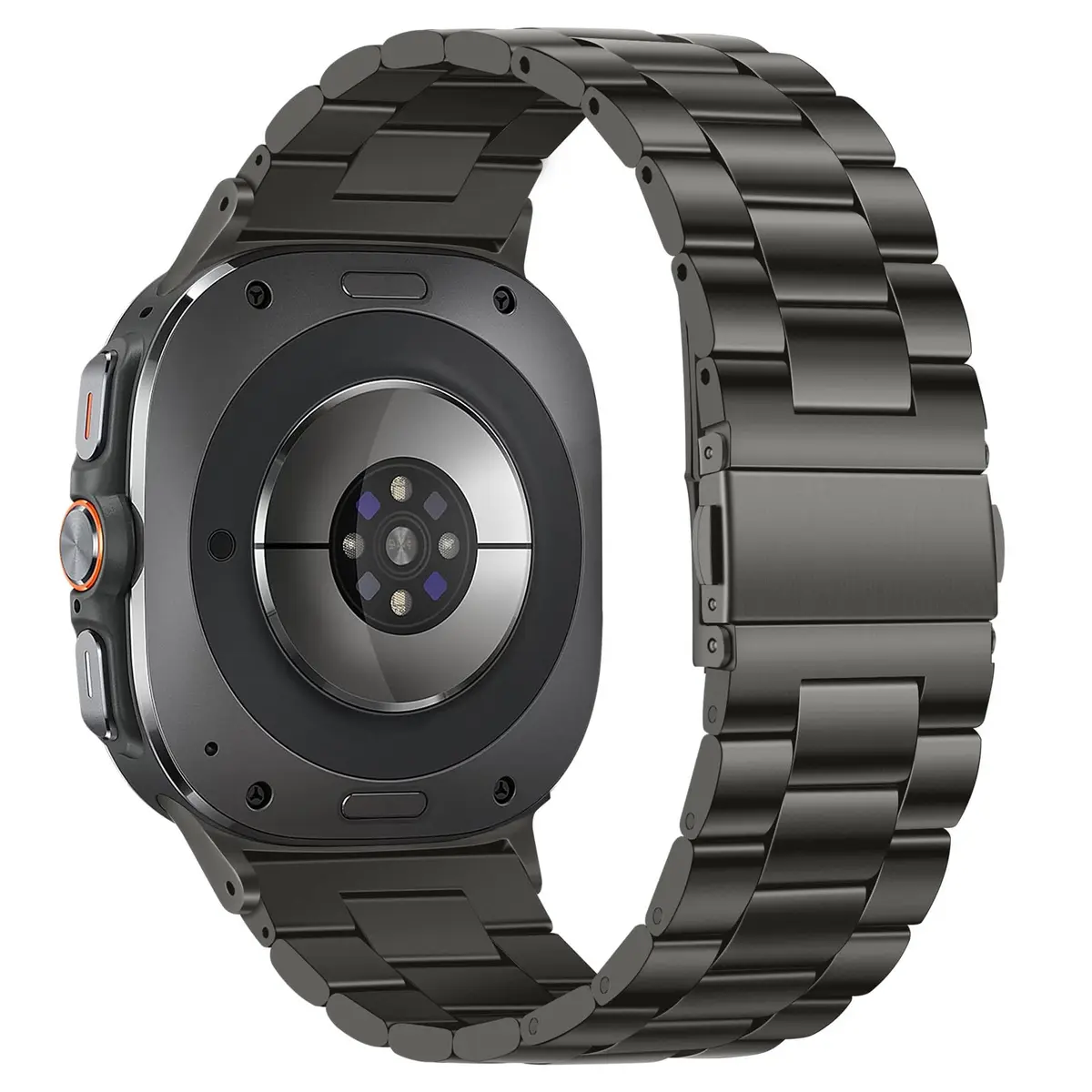 Anlinser No Gap Bands Compatible with Samsung Galaxy Watch Ultra 2/1 47mm Graphite | Stainless Steel Metal Strap - view 2