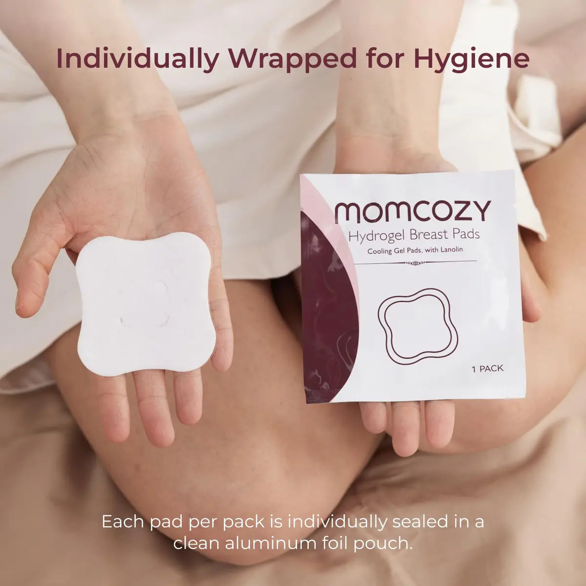 Momcozy Hydrogel Nursing Pads 12 Count | Cooling Relief for Sore Nipples - view 5