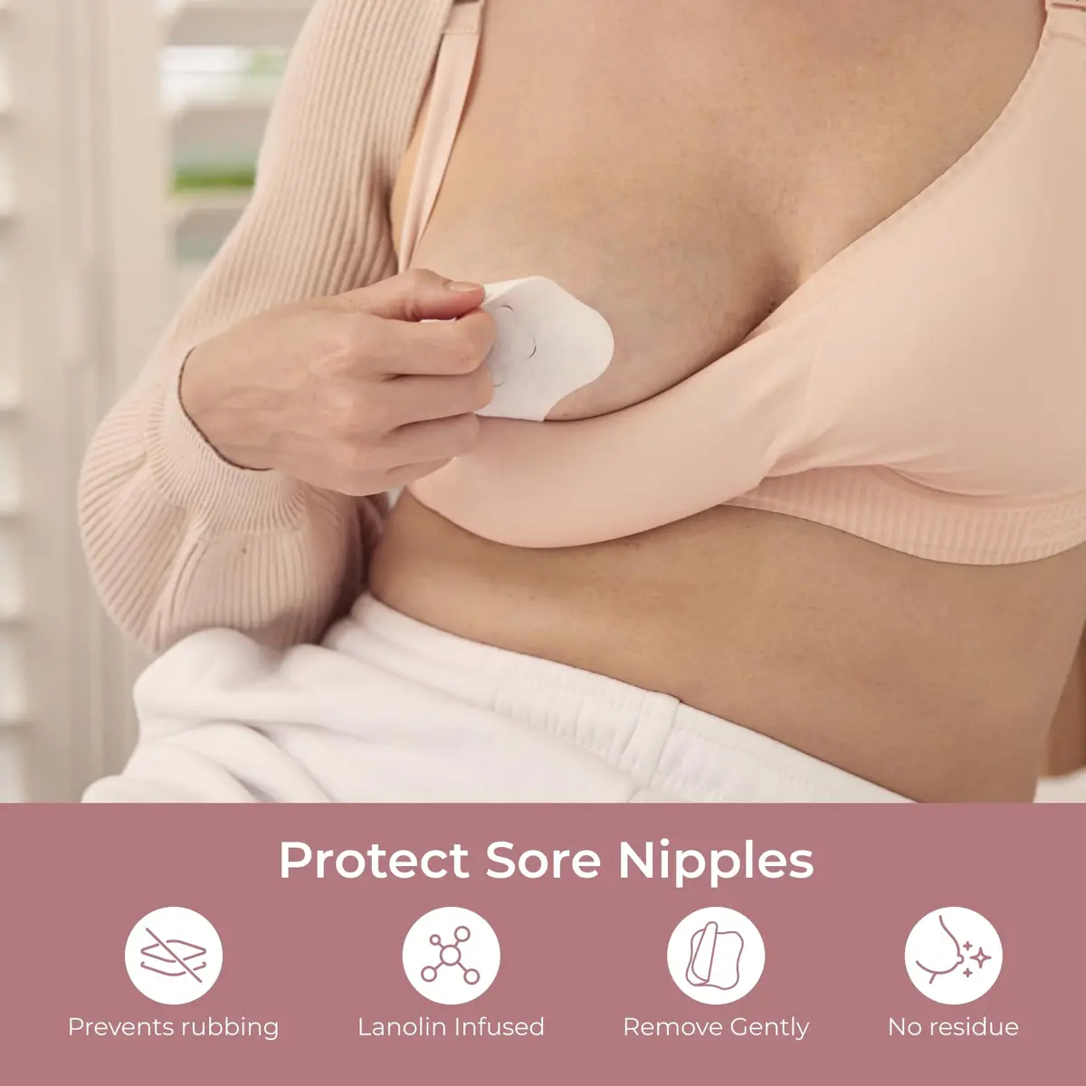 Momcozy Hydrogel Nursing Pads 12 Count | Cooling Relief for Sore Nipples - view 2