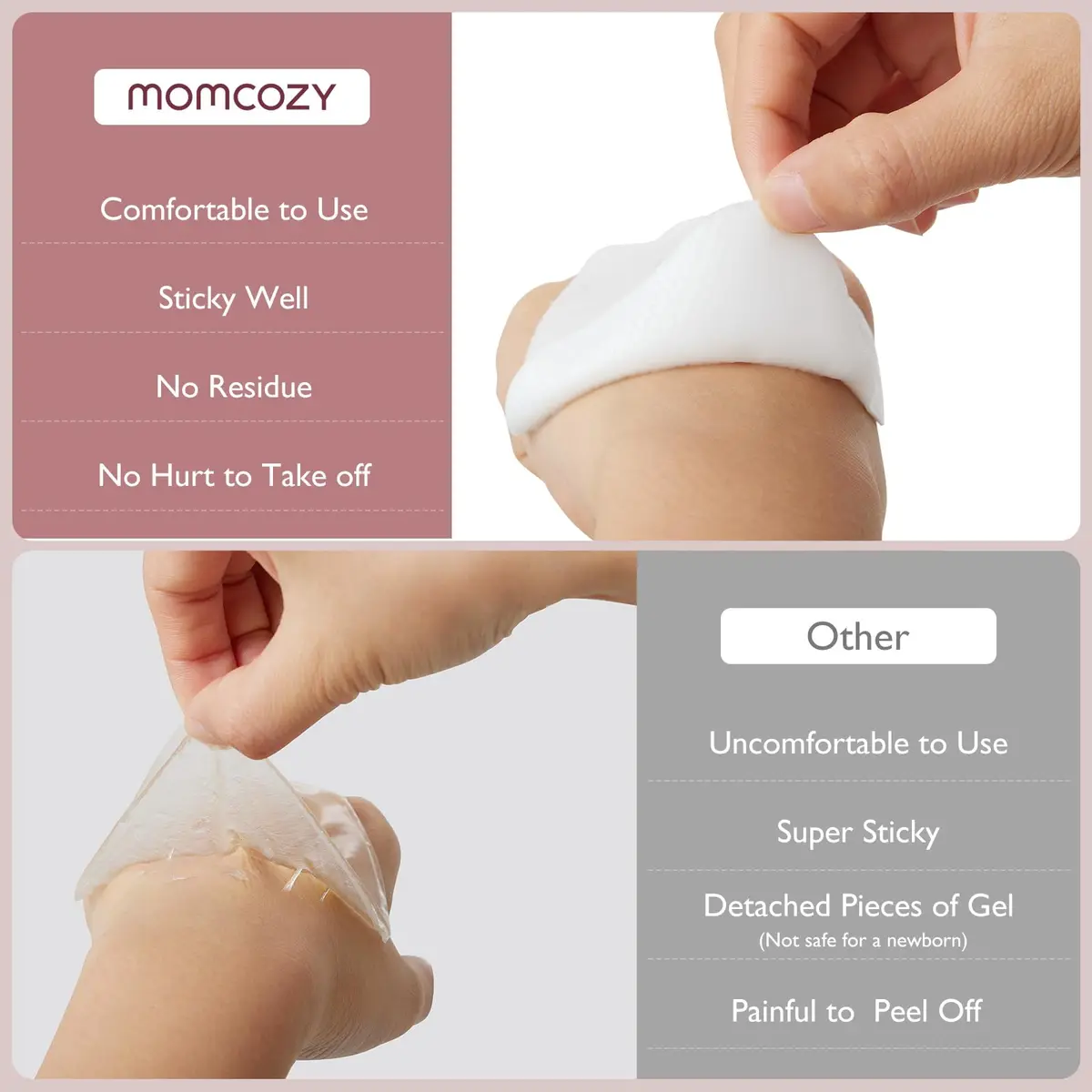 Momcozy Hydrogel Nursing Pads 20 Count | Cooling Relief for Sore Nipples - view 7