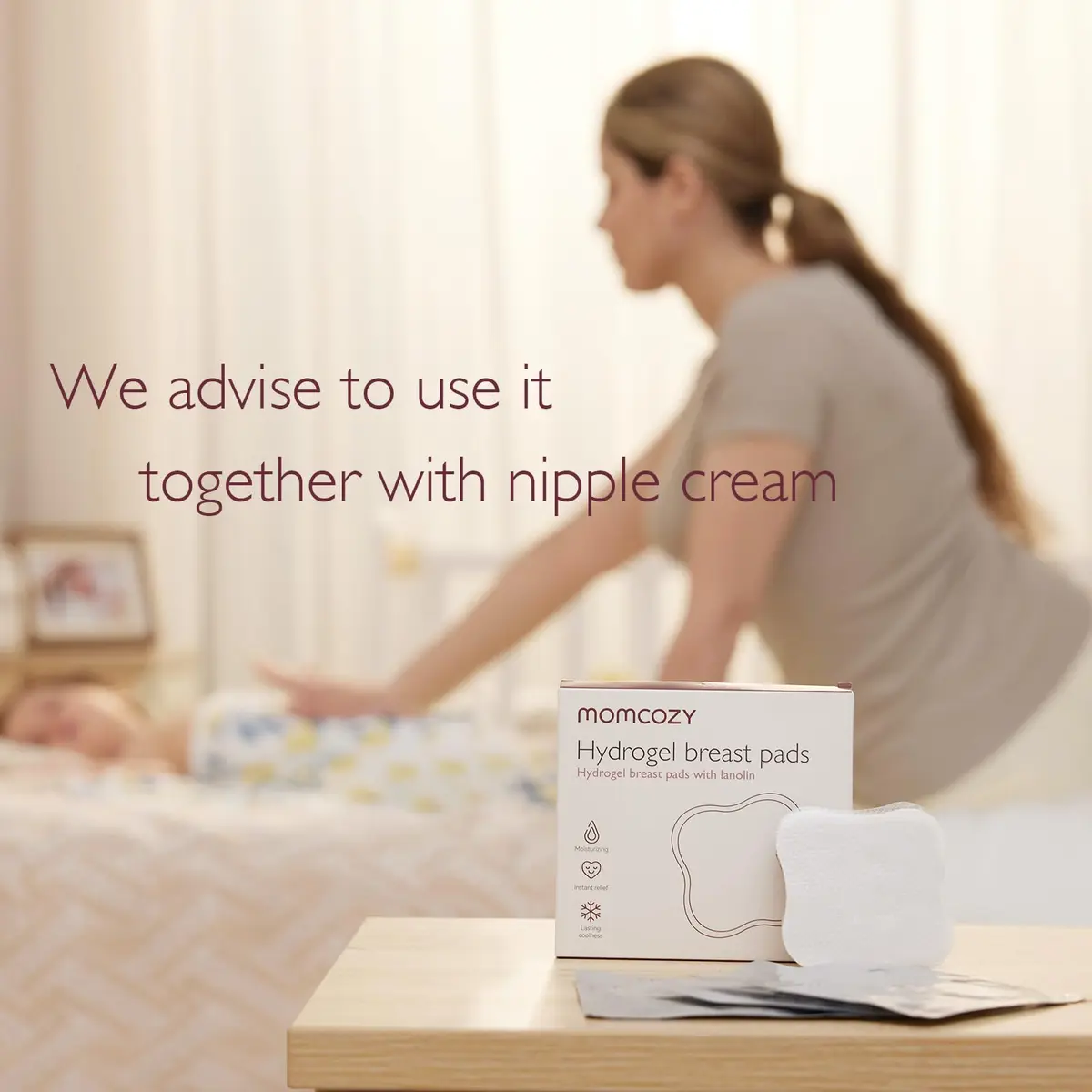 Momcozy Hydrogel Nursing Pads 20 Count | Cooling Relief for Sore Nipples - view 8