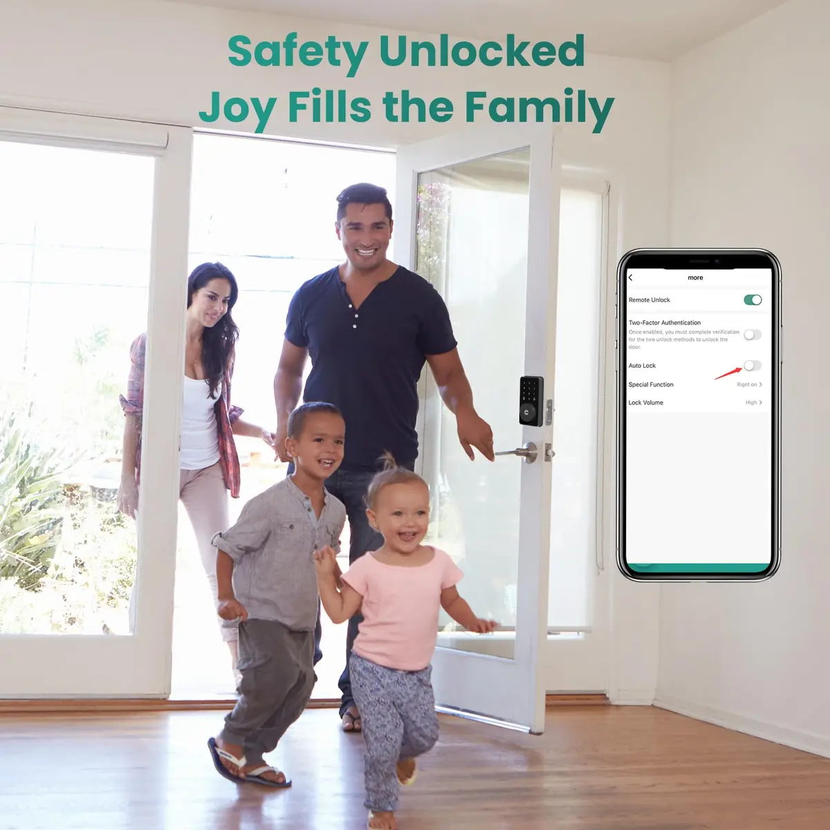 MOUSETRO Smart Lock 4-in-1 Keyless Door Lock | Bluetooth App Control, Deadbolt, Keypad, for Front Door - view 8