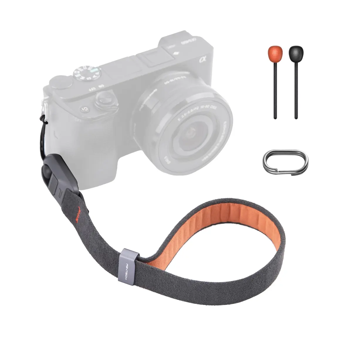 PGYTECH Camera Wrist Strap Air for Photographers | Quick Release Safety, 1000-1400mm, Deep Grey - main product image