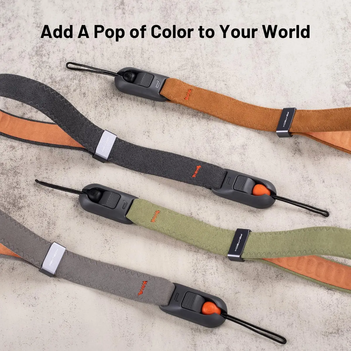 PGYTECH Camera Wrist Strap Air for Photographers | Quick Release Safety, 1000-1400mm, Deep Grey - view 7