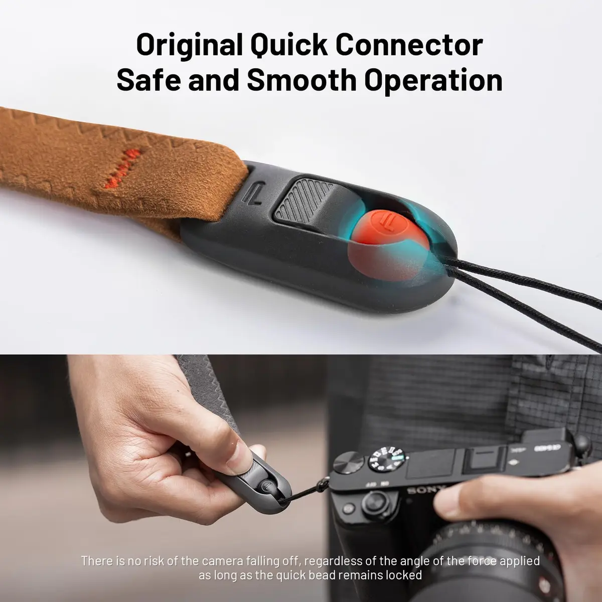 PGYTECH Camera Wrist Strap Air for Photographers | Quick Release Safety, 1000-1400mm, Deep Grey - view 3