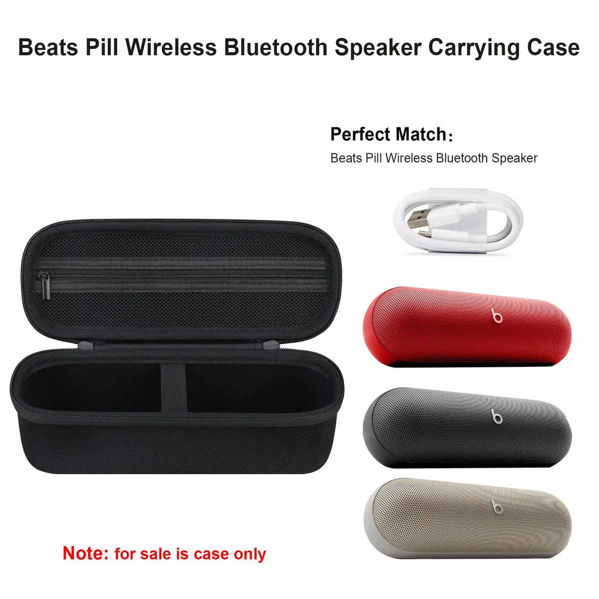 Elonbo Carrying Case for Beats Pill | Portable Bluetooth Speaker Protection in India - view 2