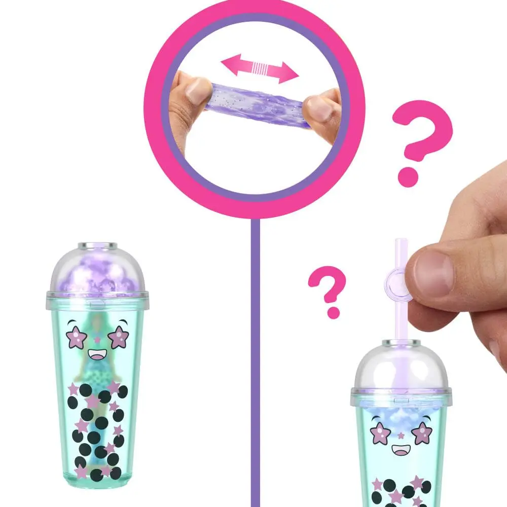 Barbie Mini Barbie Land 5-Pack Pop Reveal Dolls, 1.5-inch Mini Doll with Surprise Reveal & Sensory Play Piece (Styles May Vary) - view 2