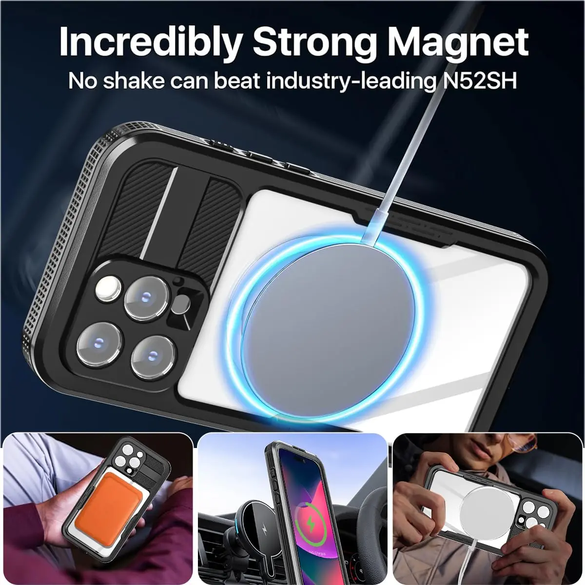 AICase Waterproof Case for iPhone 16 Pro Max 6.9-inch | IP68 Certified MagSafe Compatible - view 2