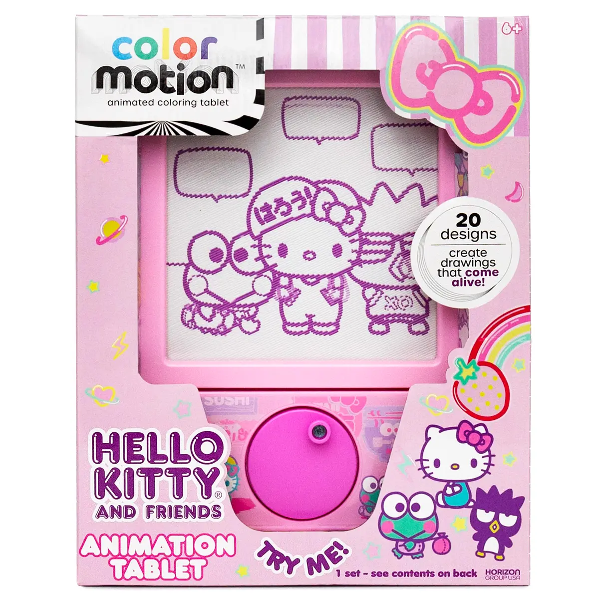 Hello Kitty and Friends Color Motion Animation Tablet | 20 Design Inserts, 6 Markers, Plastic - view 7