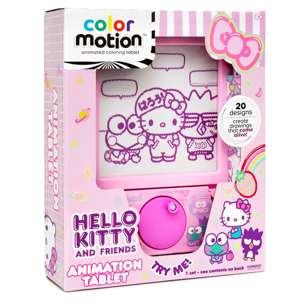 Hello Kitty and Friends Color Motion Animation Tablet | 20 Design Inserts, 6 Markers, Plastic - view 8