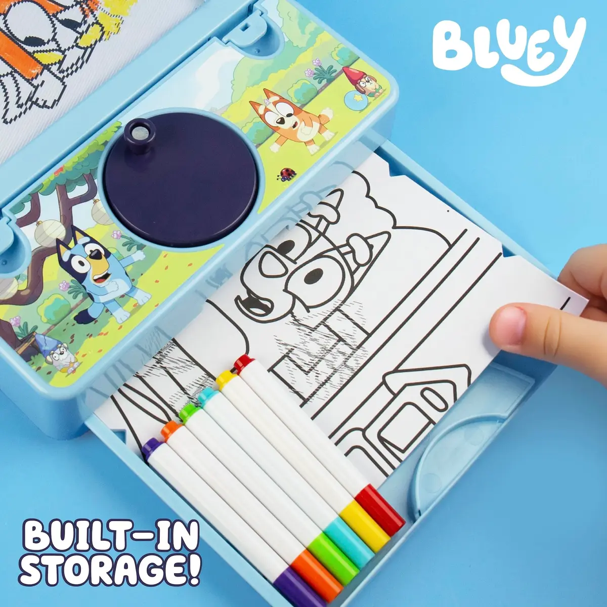 Bluey Color Motion Animation Tablet with 20 Design Inserts & 6 Markers | Interactive Drawing Pad for Kids - view 5