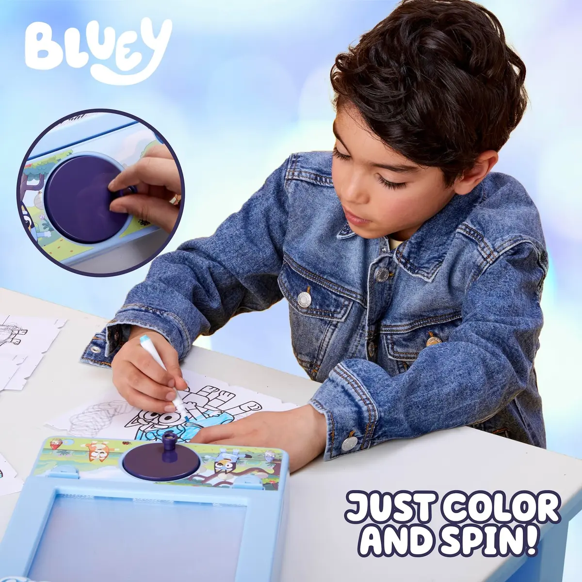 Bluey Color Motion Animation Tablet with 20 Design Inserts & 6 Markers | Interactive Drawing Pad for Kids - view 3