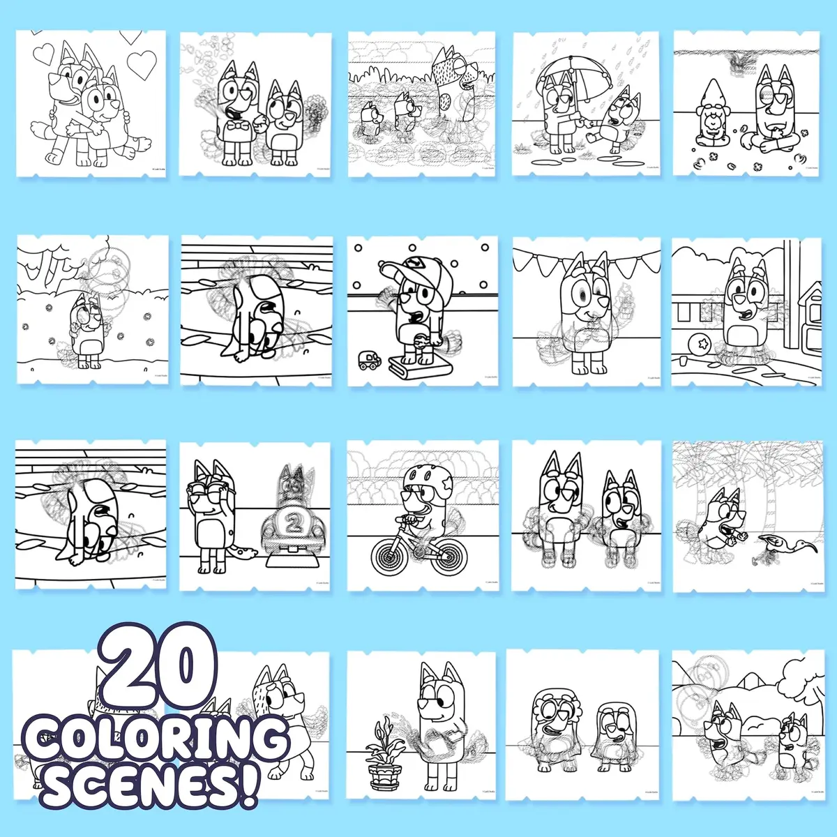 Bluey Color Motion Animation Tablet with 20 Design Inserts & 6 Markers | Interactive Drawing Pad for Kids - view 4