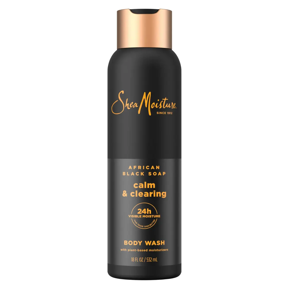 SheaMoisture African Black Soap Body Wash 532ml (18 Fl Oz) | Soothes & Clarifies Dry, Troubled Skin - main product image