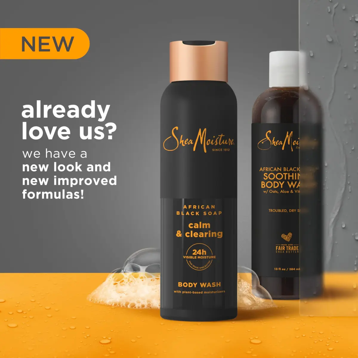 SheaMoisture African Black Soap Body Wash 532ml (18 Fl Oz) | Soothes & Clarifies Dry, Troubled Skin - view 2