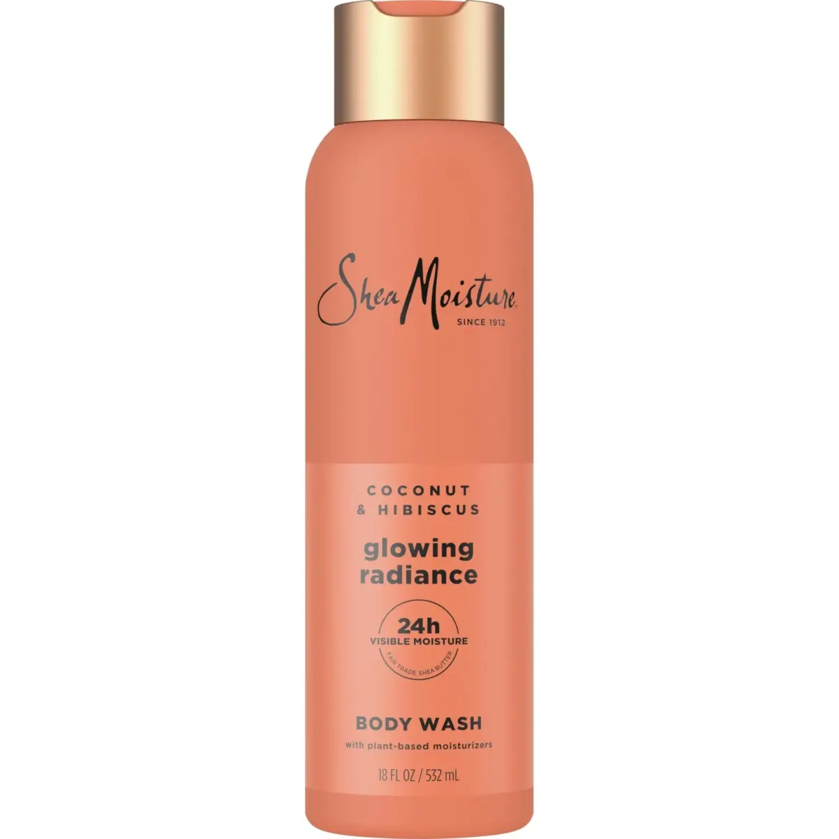 Shea Moisture Coconut Hibiscus Body Wash 532ml (18 Fl Oz) | For Melanin-Rich Skin - main product image