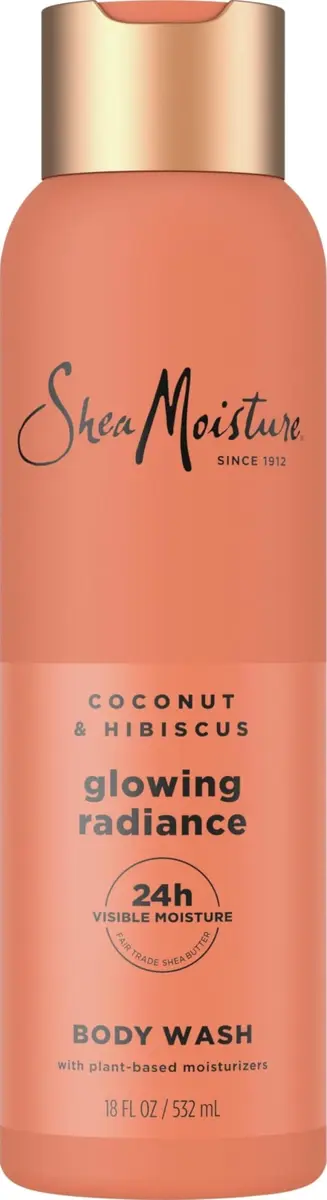 Shea Moisture Coconut Hibiscus Body Wash 532ml (18 Fl Oz) | For Melanin-Rich Skin - main product image