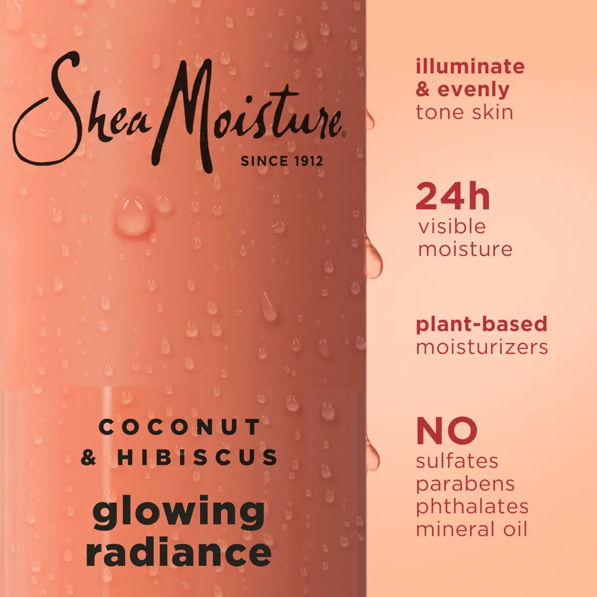 Shea Moisture Coconut Hibiscus Body Wash 532ml (18 Fl Oz) | For Melanin-Rich Skin - view 3