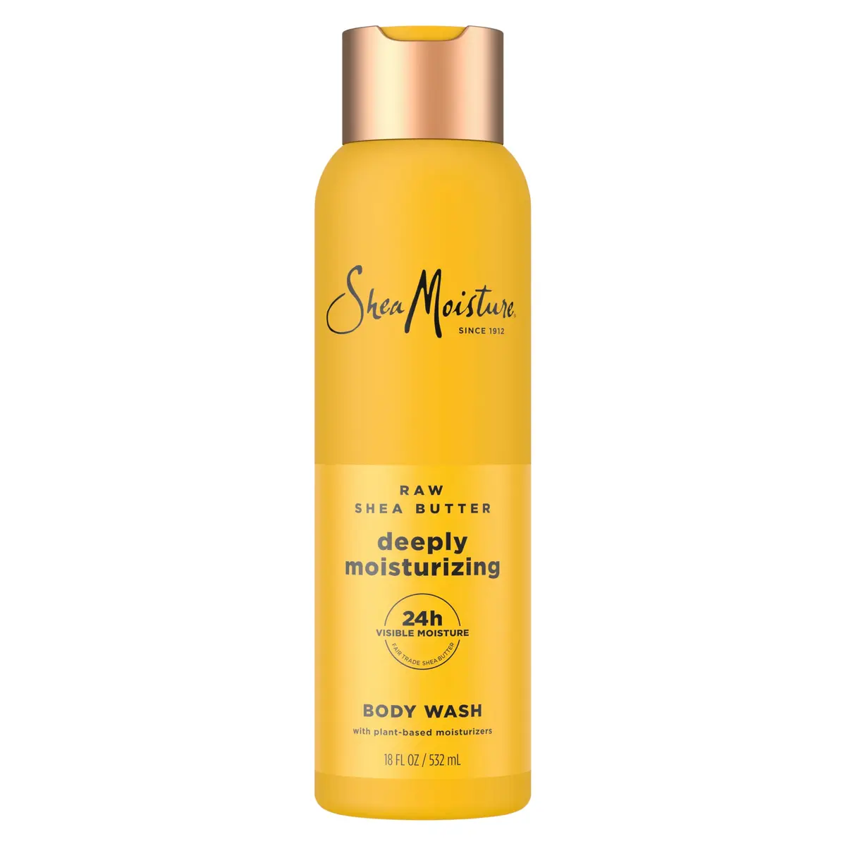 SheaMoisture Raw Shea Butter Body Wash Moisturize and Restore Deeply 18 oz (532 ml) | Hydrating for Melanin-Rich Skin - main product image