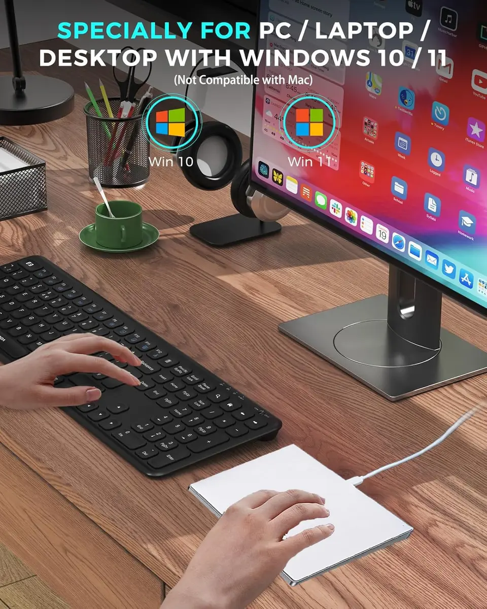 JOMAA Wired Touchpad with Multi-Gesture Control, Glass Panel & Aluminum Alloy Casing | 90x130mm - view 7