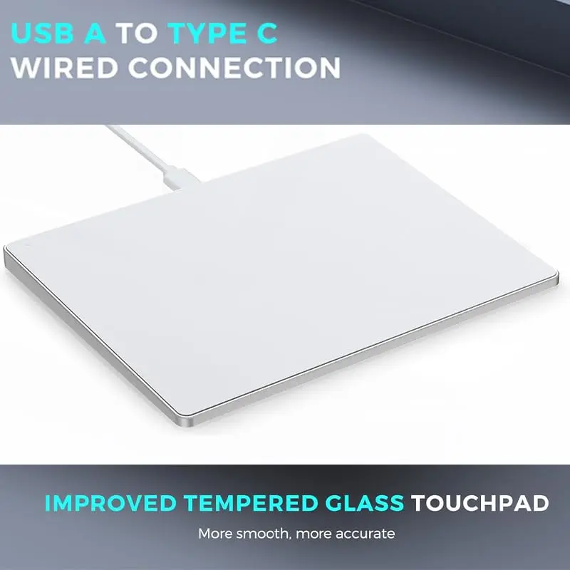 JOMAA Wired Touchpad with Multi-Gesture Control, Glass Panel & Aluminum Alloy Casing | 90x130mm - view 10