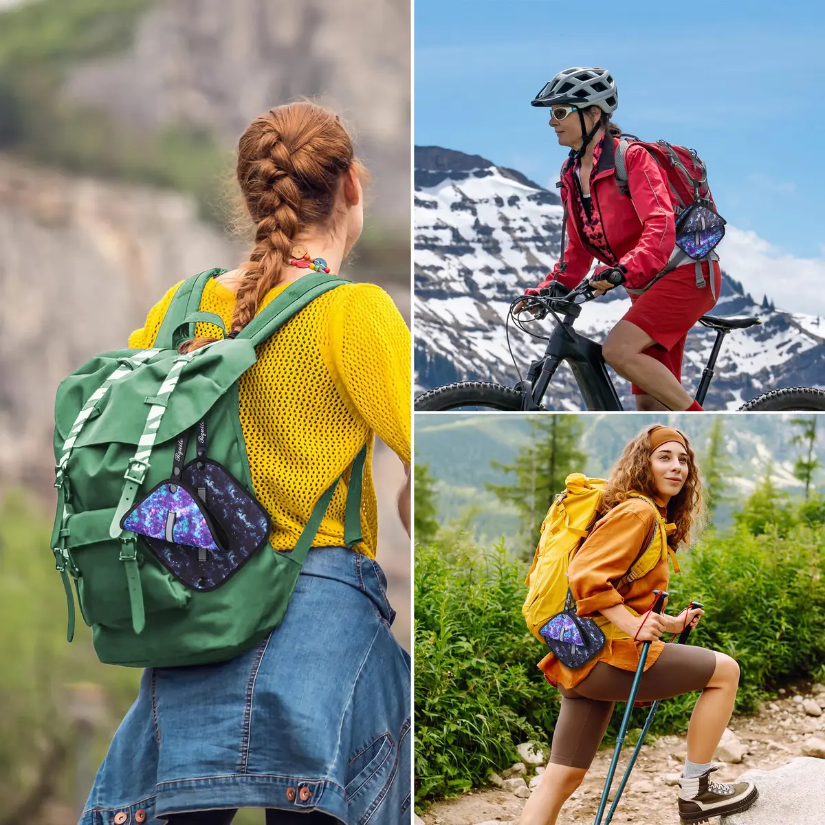 Rquite Reusable Pee Cloth for Women Hiking Essentials 2-Pack 15cm x 20cm (5.9" x 7.9") | Soft Absorbent & Waterproof Trail Hygiene - view 5