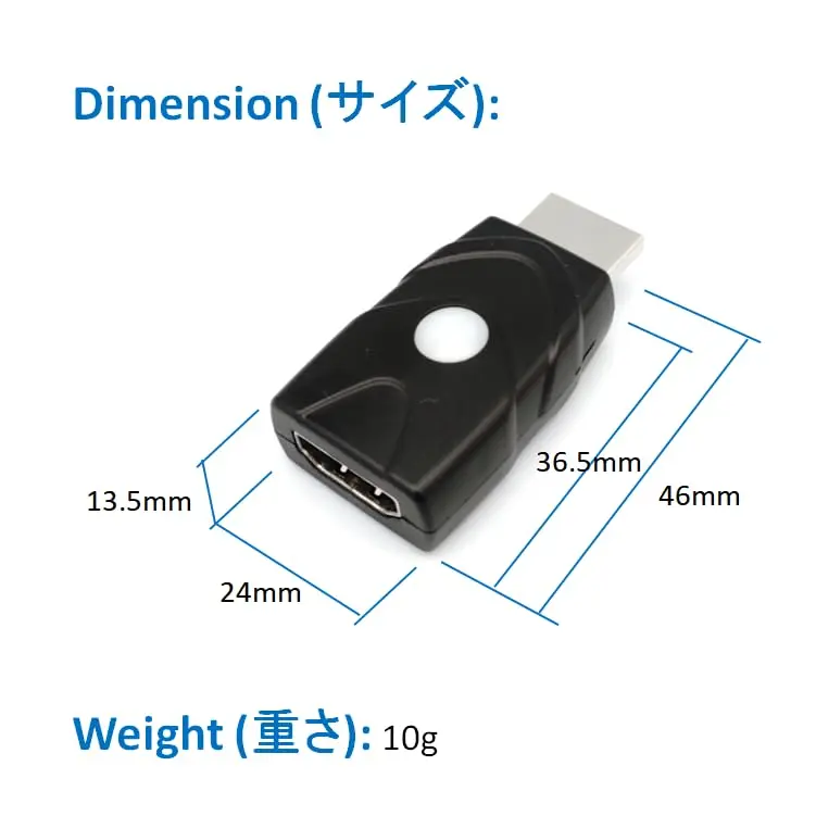 THWT HDMI 2.1 4K EDID Emulator (Model: 4K-EWB) | Supports SCDC, EDID Copying, HDCP Pass-Through, 4K@120Hz - view 3