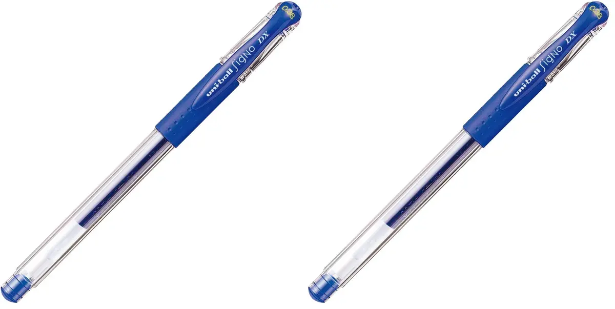 Uni-ball Signo UM151 Extra Fine Gel Pen 0.38mm Blue (2-Pack) | Smooth Ink Flow for Precise Writing - main product image