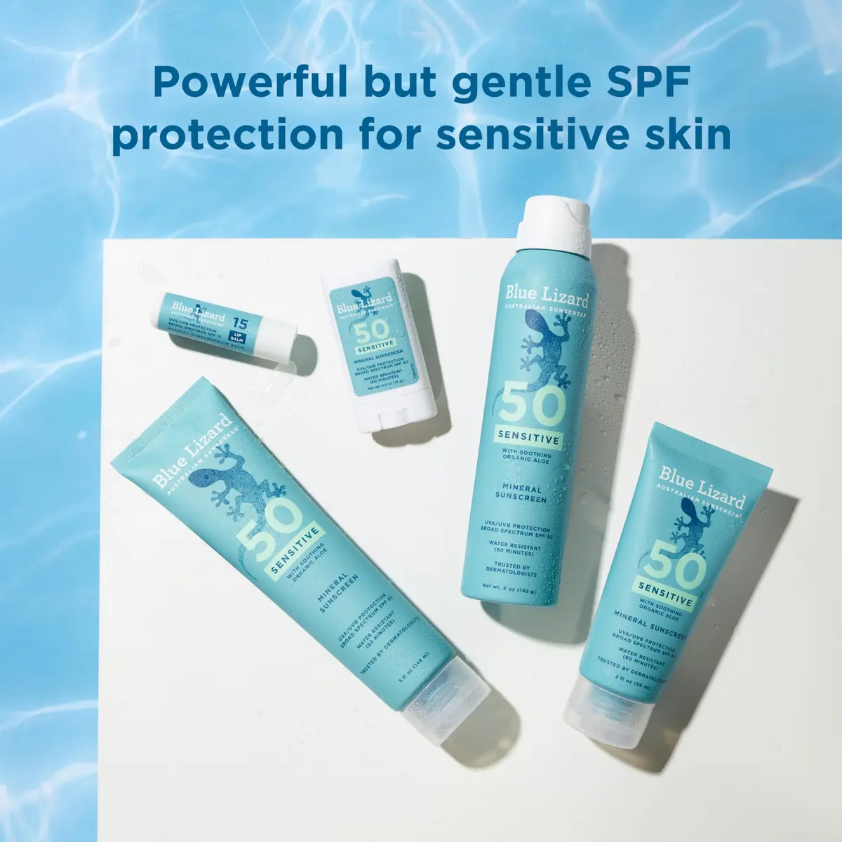 Blue Lizard Sensitive Mineral Sunscreen SPF 50+ 312ml (10 Fl Oz Pack of 2) | Dermatologist Trusted USA Import - view 8