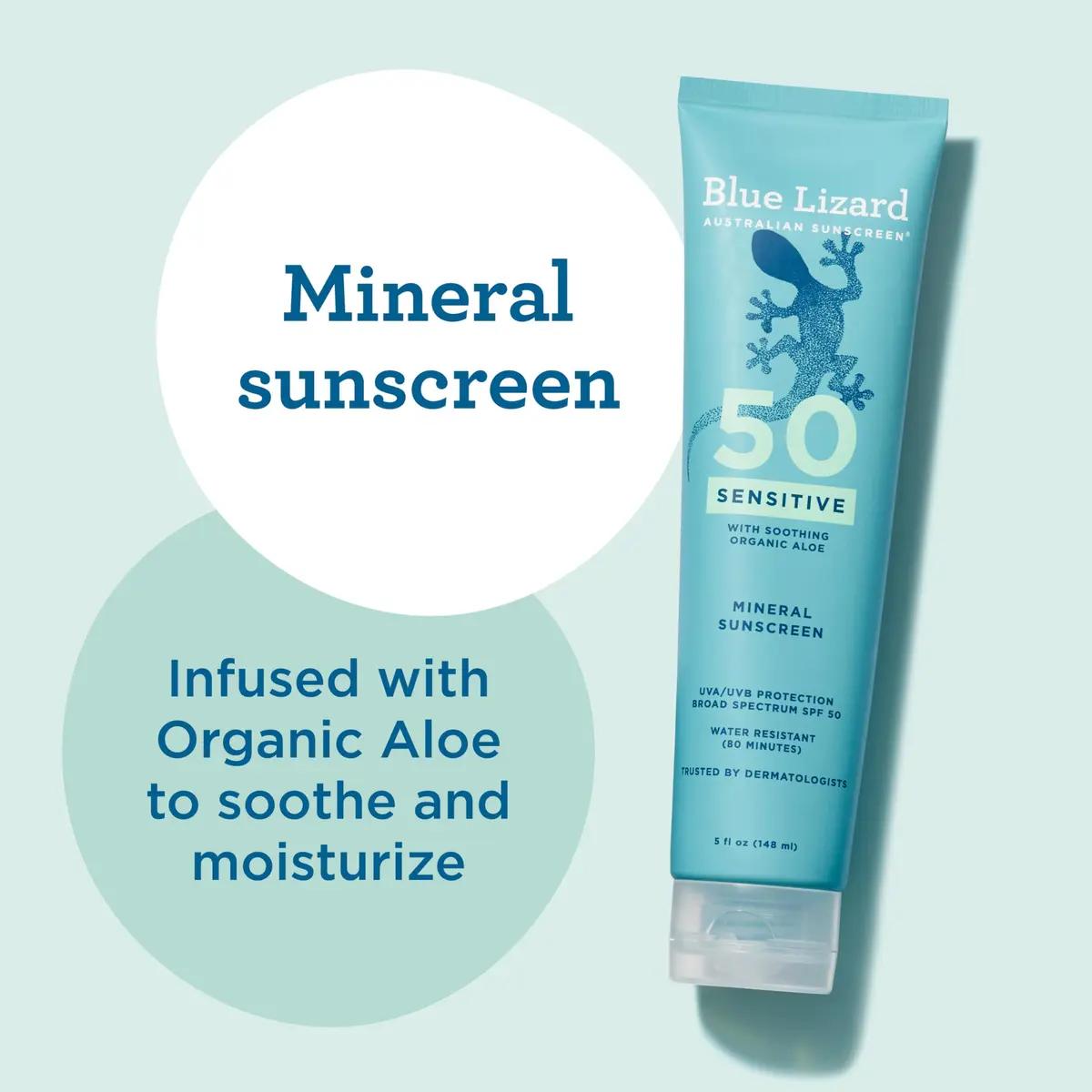 Blue Lizard Sensitive Mineral Sunscreen SPF 50+ 312ml (10 Fl Oz Pack of 2) | Dermatologist Trusted USA Import - view 4
