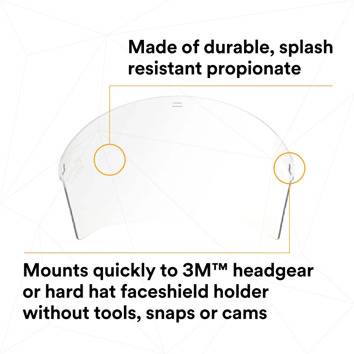 3M Ratchet Headgear H8A with Clear Propionate Faceshield W96 (Pack of 2) | ANSI Z87 Compliant for Industrial Use - view 7