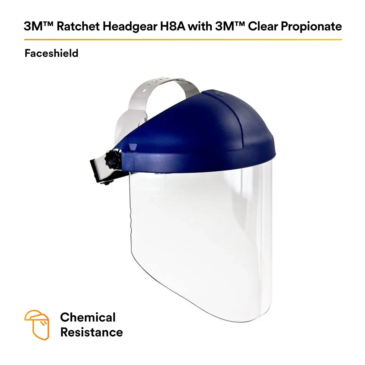 3M Ratchet Headgear H8A with Clear Propionate Faceshield W96 (Pack of 2) | ANSI Z87 Compliant for Industrial Use - view 2
