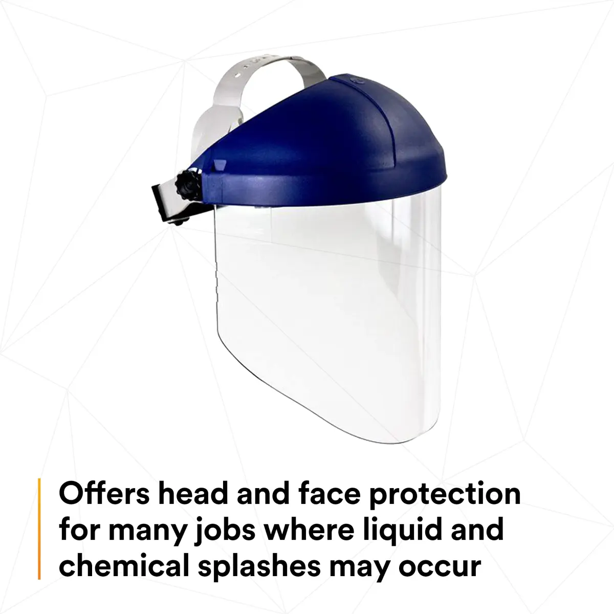 3M Ratchet Headgear H8A with Clear Propionate Faceshield W96 (Pack of 2) | ANSI Z87 Compliant for Industrial Use - view 3