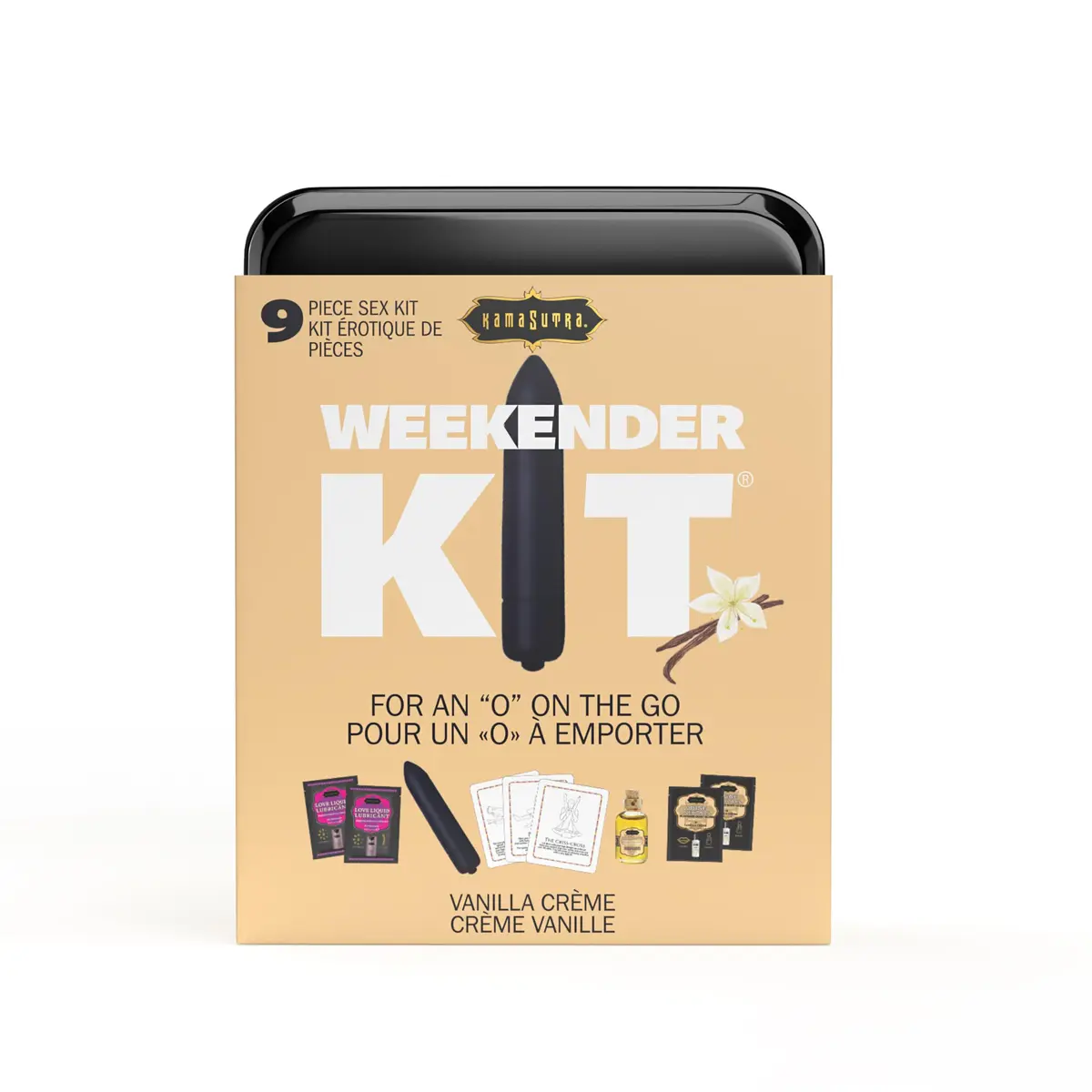 KAMA SUTRA Weekender Kits - Deluxe Vibrator, Oil of Love, Divine Nectar, Love Liquid, Erotic Position Playcards | Vibe Vanilla Creme - main product image