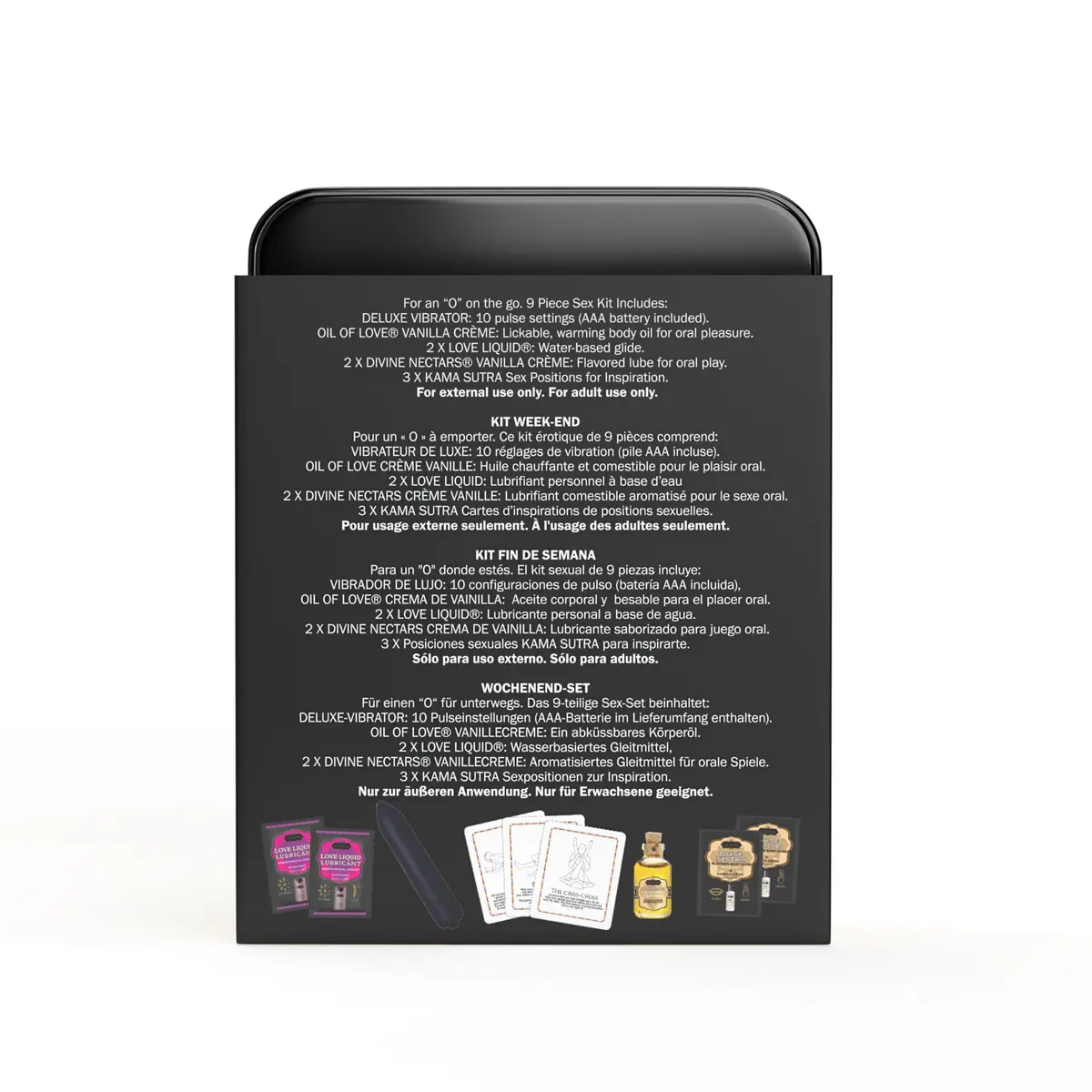 KAMA SUTRA Weekender Kits - Deluxe Vibrator, Oil of Love, Divine Nectar, Love Liquid, Erotic Position Playcards | Vibe Vanilla Creme - view 2