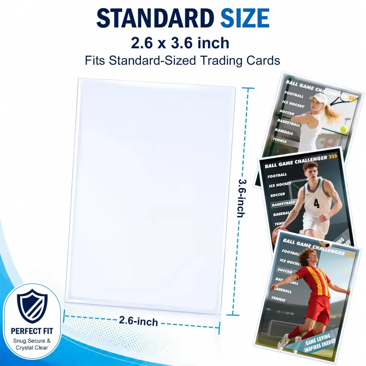 Kitoyz Clear Card Sleeves 10000 Count | Non-Toxic, BPA-Free, Age-Appropriate, Educational - view 2