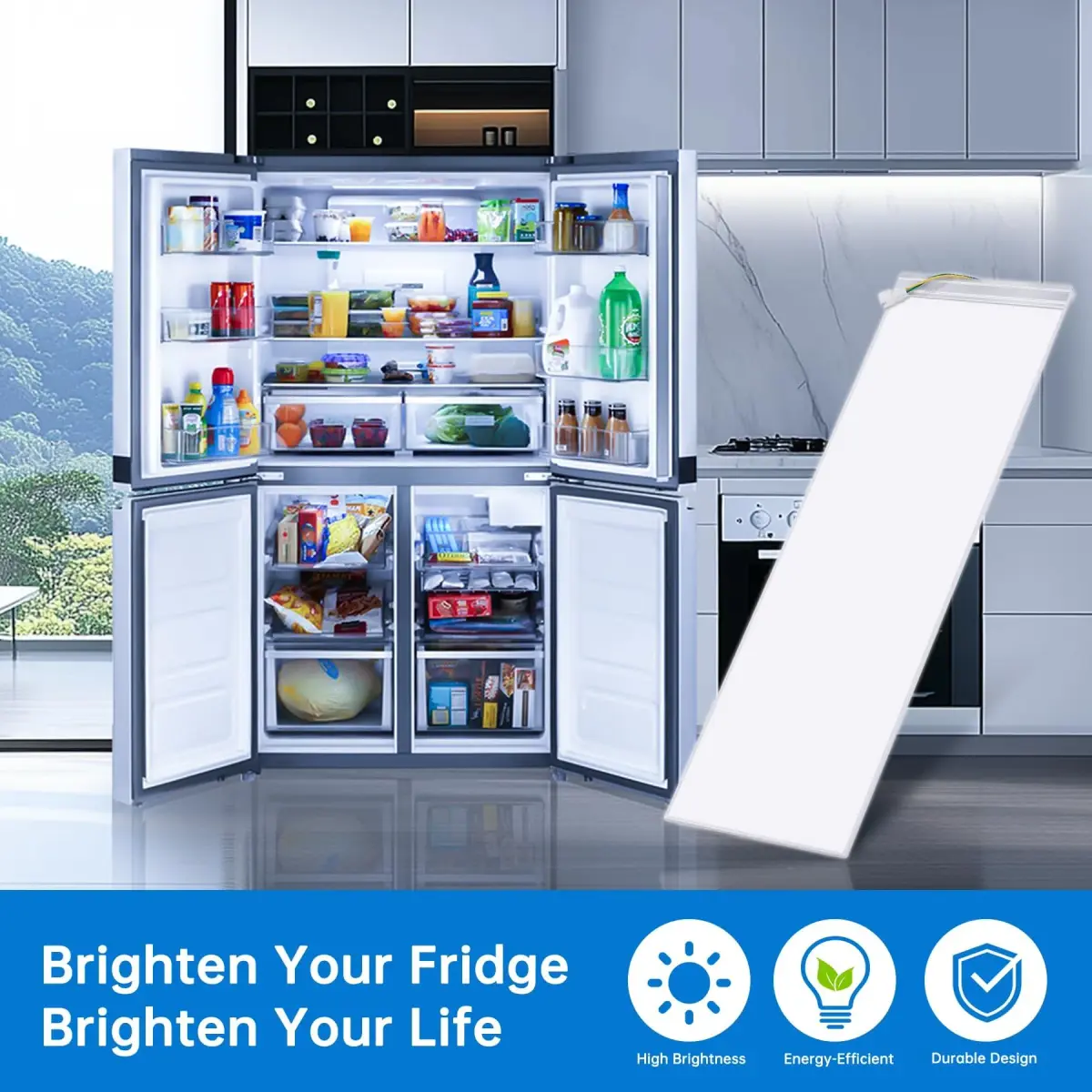 TSIGUOQURU Refrigerator LED Light Assembly W11048980 for Whirlpool WRQA59CNKZ, Kitchen-Aid KRQC506MPS00 | USA Imported Appliance Part - view 5