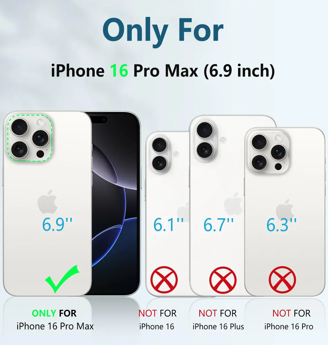FNTCASE for iPhone 16 Pro Max Case, Built-in Screen Protector & Kickstand | 20ft Drop Military-Grade Protection - view 2