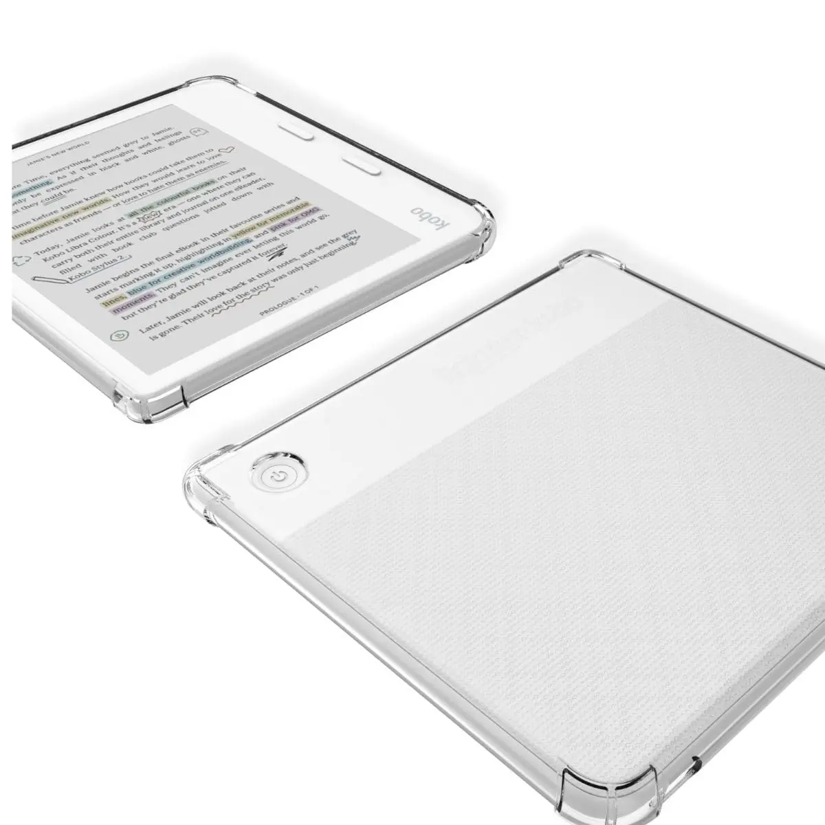 HNSBXQ Clear Case for Kobo Libra Colour | Matte Screen Protection & Reinforced Corners (7 Inch) - view 5