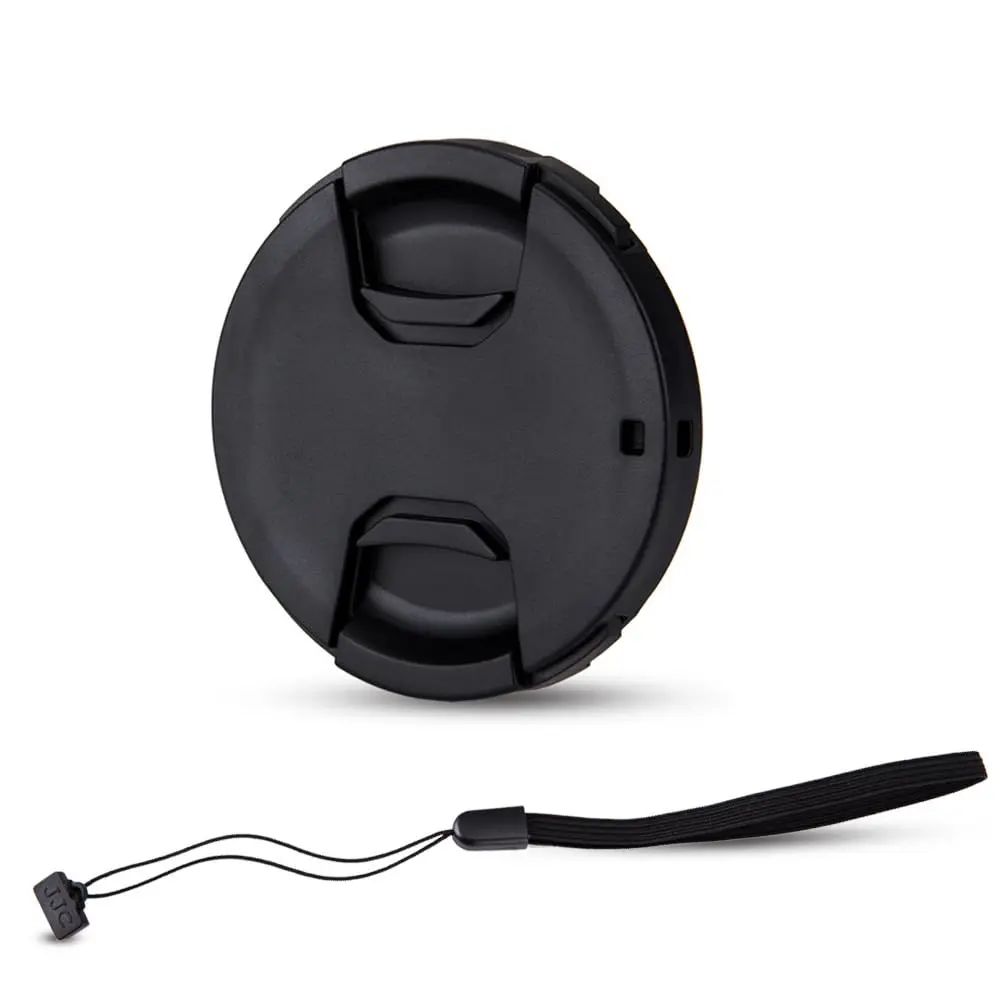 JJC 77mm Center Pinch Lens Cap with Keeper | Protects from Dust, Scratches, and Fingerprints - main product image