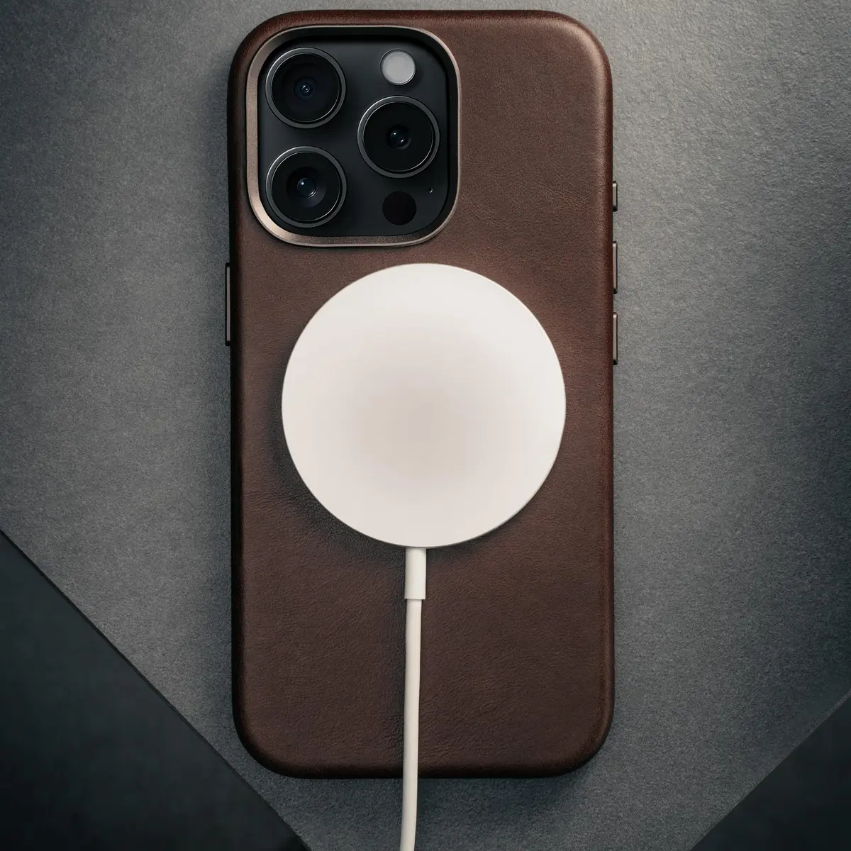 TORRO Leather Case for iPhone 16 Pro Max – Slim MagSafe Compatible Bumper (Dark Brown) - view 3