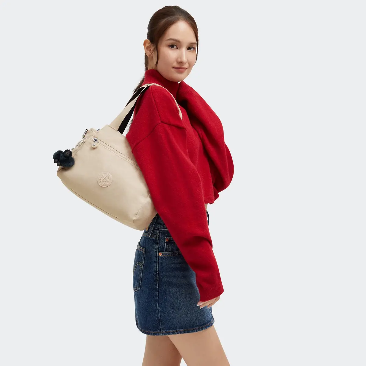 Kipling Elysia Crossbody Bag 11.5''L x 9''H x 5''D | Water-Resistant Nylon, Lightweight - view 5