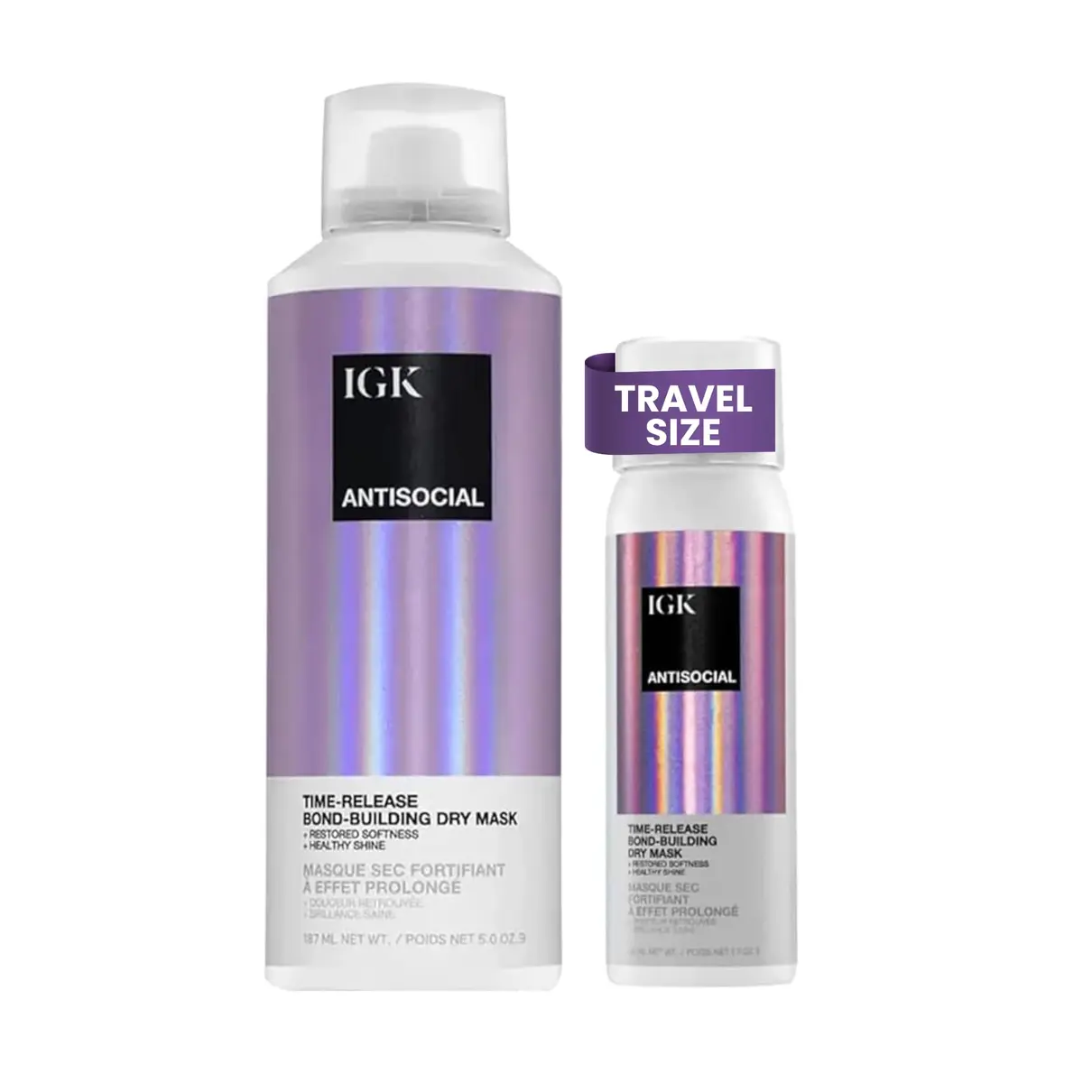 IGK Antisocial Overnight Dry Hair Mask 156ml (5.5 Fl Oz) | Bond Repair for Damaged Hair - main product image
