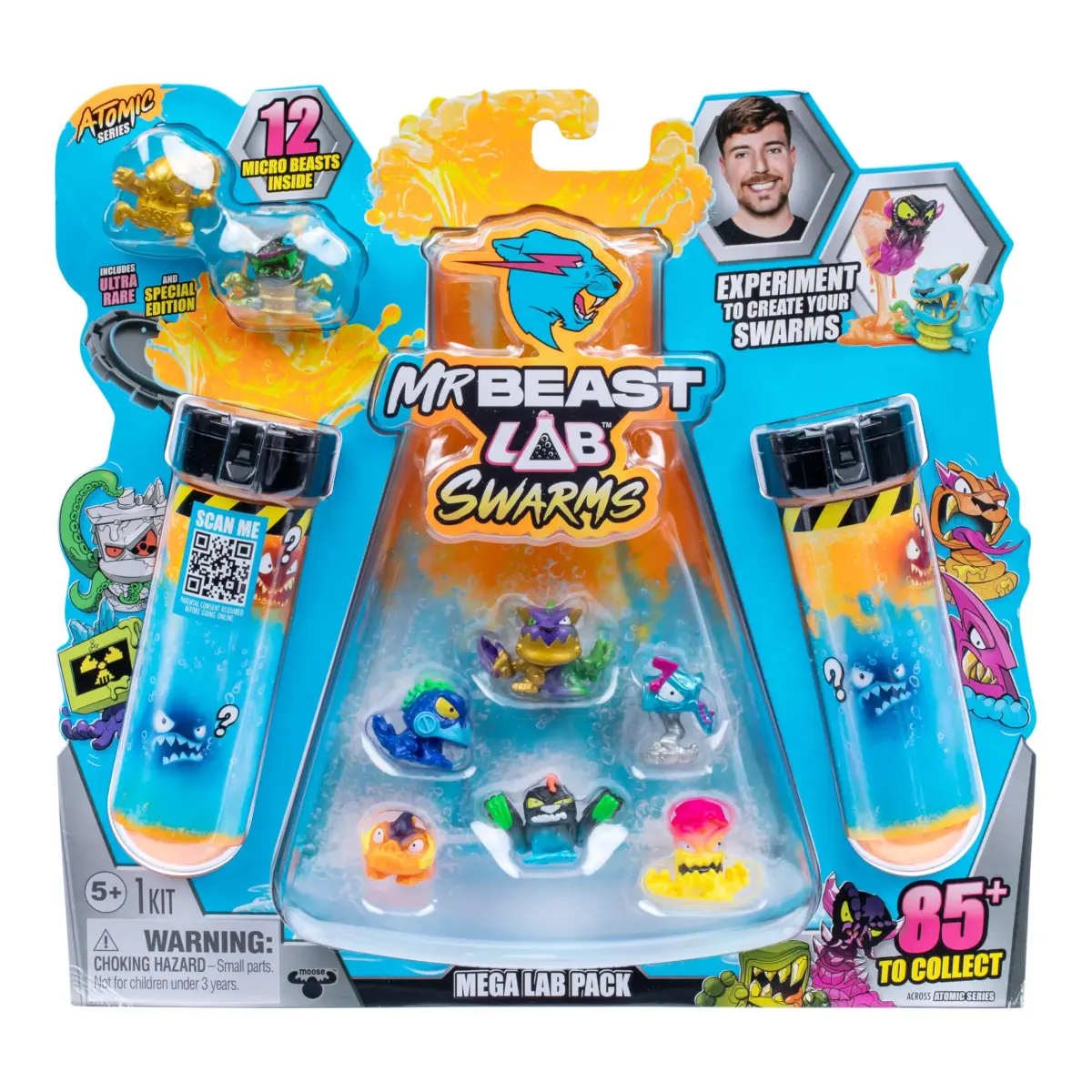 MRBEAST LAB Swarms Atomic Series 12 Pack Micro Beasts 2.5 cm (1 inch) | Collectible Toy Figures for Kids 3+ - main product image