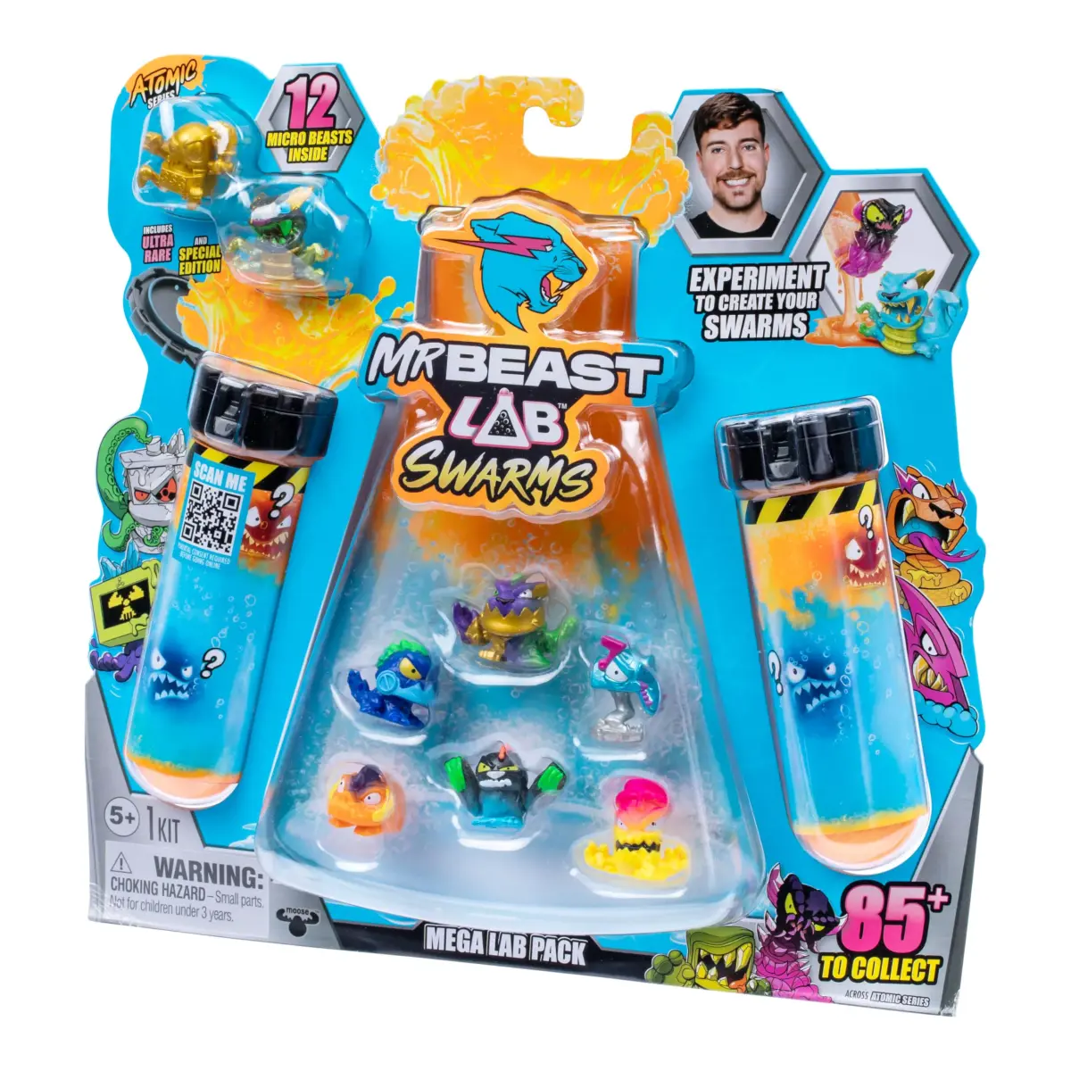 MRBEAST LAB Swarms Atomic Series 12 Pack Micro Beasts 2.5 cm (1 inch) | Collectible Toy Figures for Kids 3+ - view 3