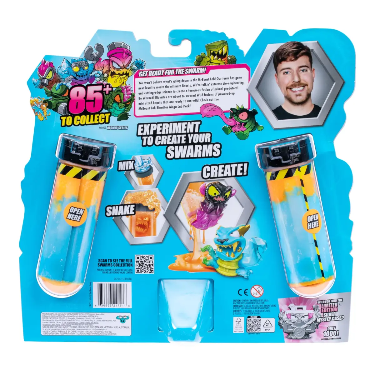 MRBEAST LAB Swarms Atomic Series 12 Pack Micro Beasts 2.5 cm (1 inch) | Educational Toy Figures for Kids 3-6 - view 2